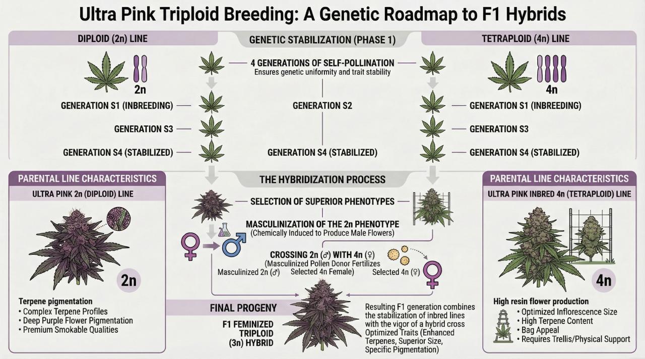 Ultra Pink Triploid Breeding Chart
